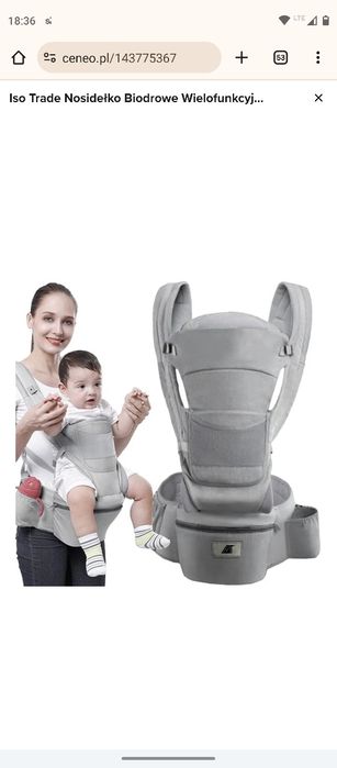 Nosidełko biodrowe wielofunkcyjne 15w1