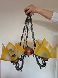 Stary# vintage żyrandol , lampa do pokoju