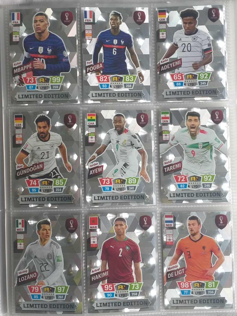 Karty piłkarskie limited edition panini world cup 2022