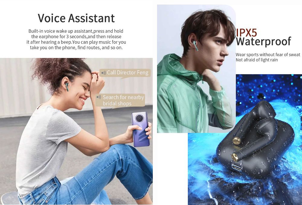 Słuchawki bezprzewodowe Super Dźwięk Qualcomm apt-x HiFi czarne nowe