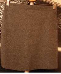 Spódniczka bawełna z lycrą mini, z metką, szara S, H&M