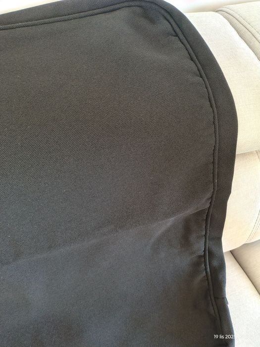 Pokrowce na sofę Ikea ektorp z szezlongiem, czarne stan idealny