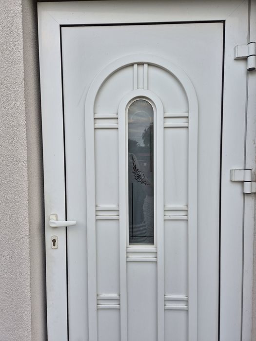 Drzwi wejściowe Białe aluminiowe