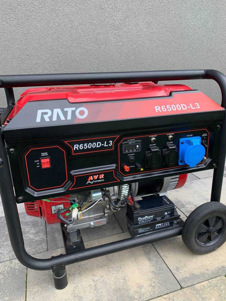 Бензиновий генератор Rato R6500D-L3