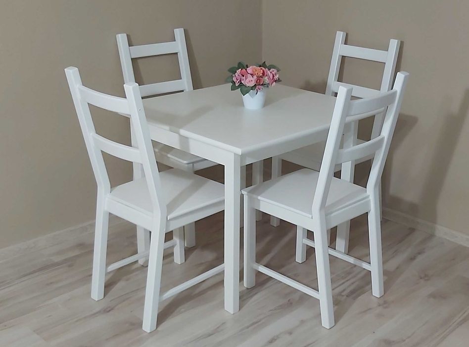 Drewniany stół i krzesła - super stan - możliwa dostawa/transport!