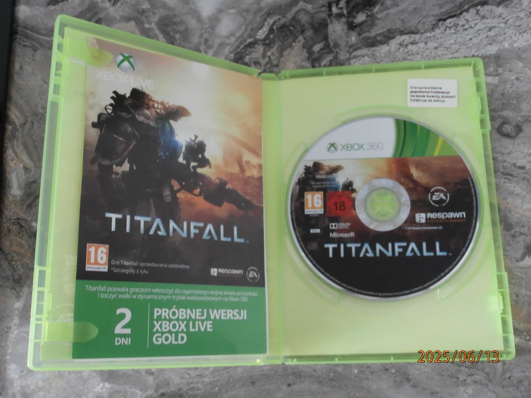 Gra na Xbox 360 TITANFALL wersja PL