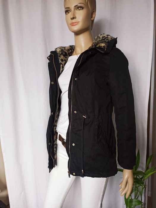 Sg Czarna kurtka damska 38 , M parka damska 38 , M