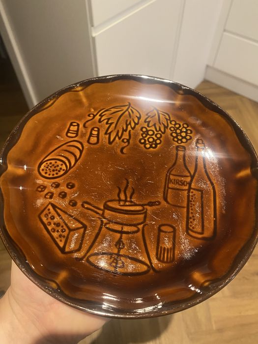 Talerz sniadaniowy Pruszkow Polski Prl