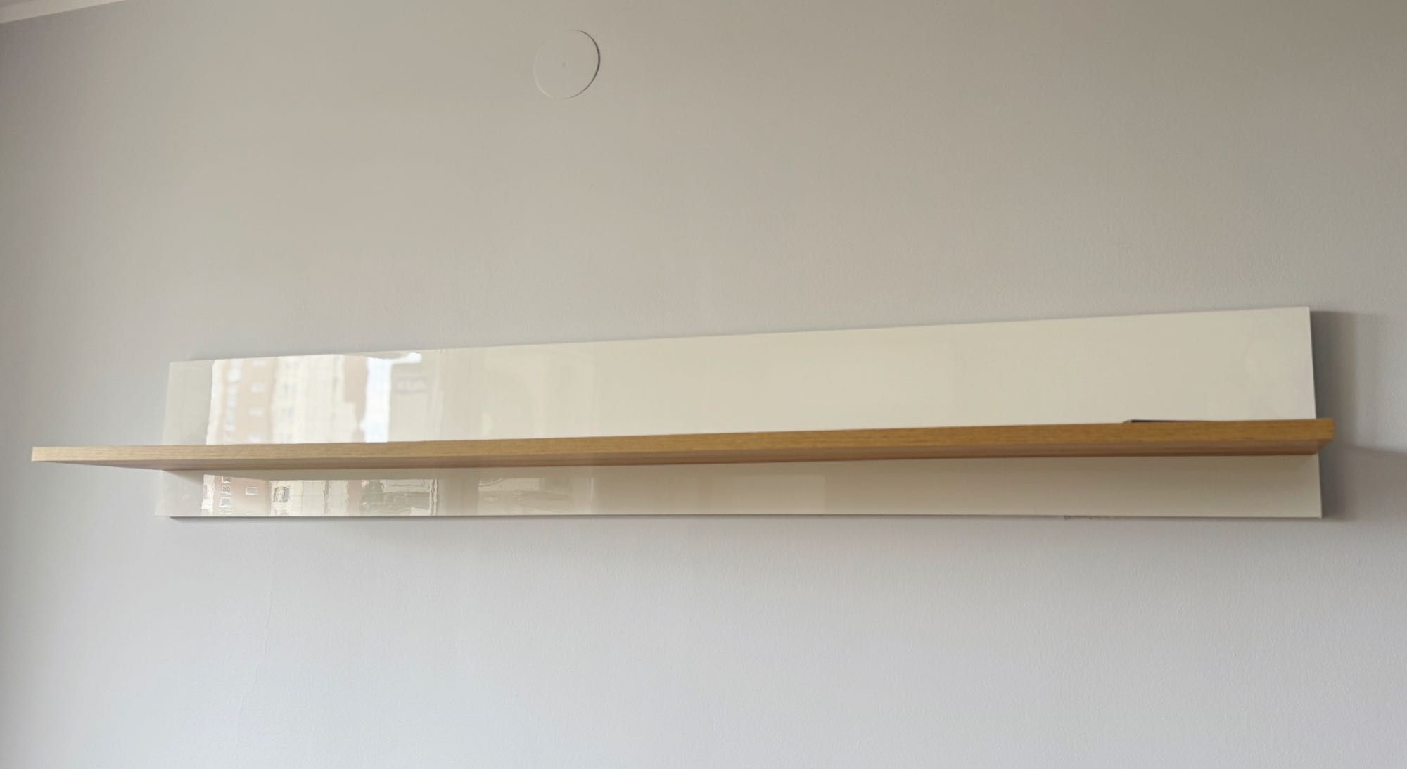 Lustro 148x60 cm i półka wisząca 135x20