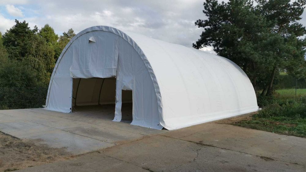 Namiot Hala magazynowa łukowa 9,15x20x4,5m wiata magazyn blaszak