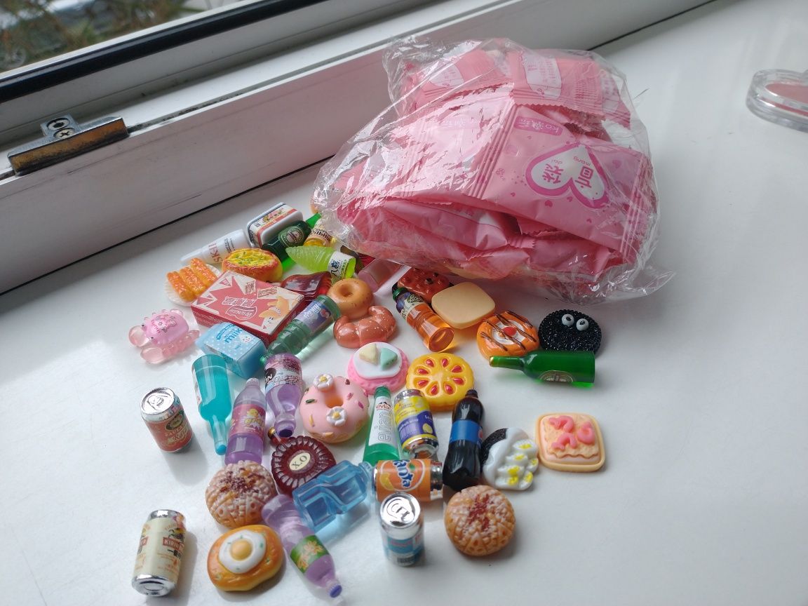 Zestaw mini foods pepsi fanta oreo plastikowe jedzenie 30 blind bags