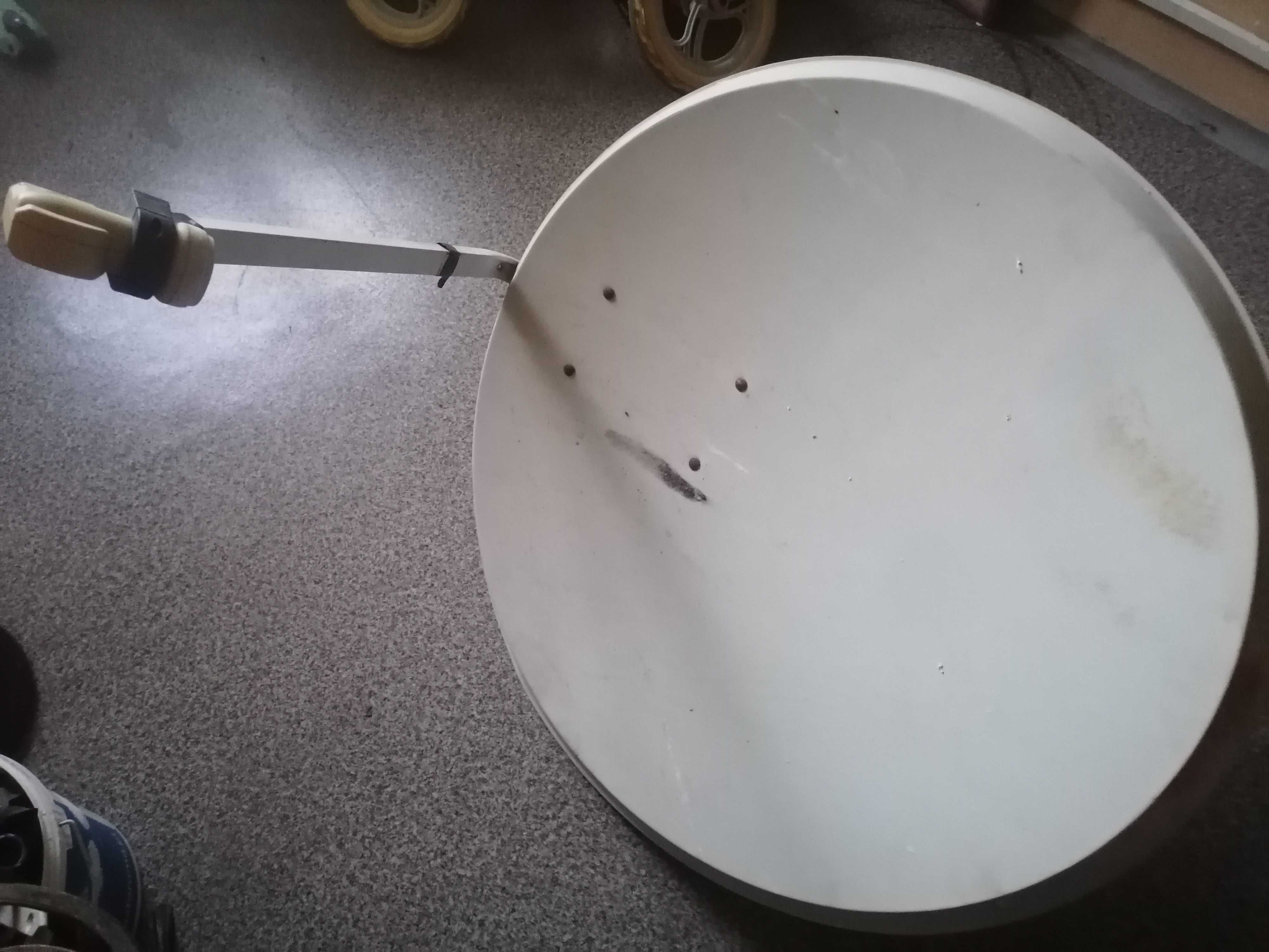 antena satelitarna 90cm plus konwerter podwójny