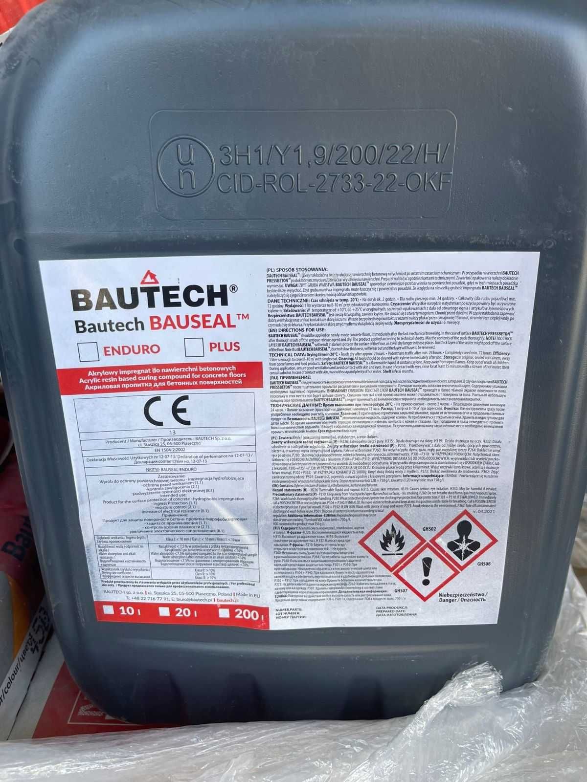 BAUSEAL EKO BAUTECH 5 l Impregnat do posadzek przemysłowych ,betonu