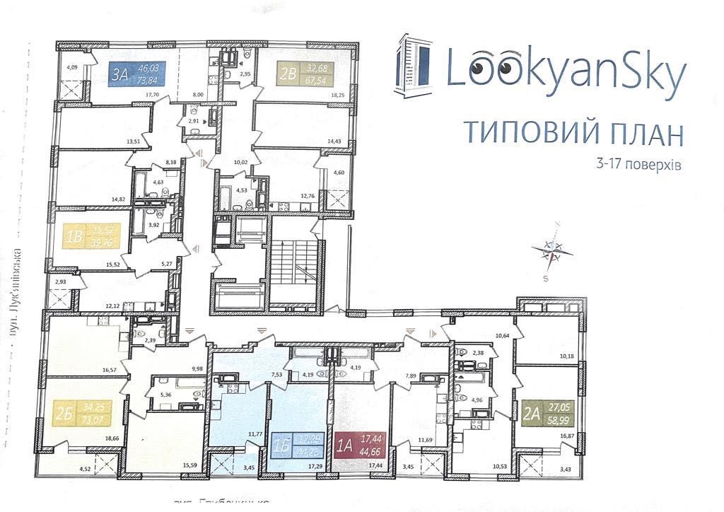 Без комісії! 2к-67м ЖК Лукянскай LookyanSky Лук‘янскай Лукянівка