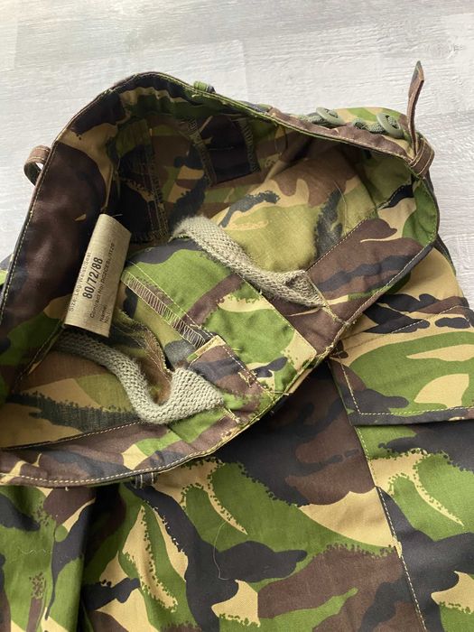 Spodnie bojówki szerokie moro wojskowe S M z wysokim stanem