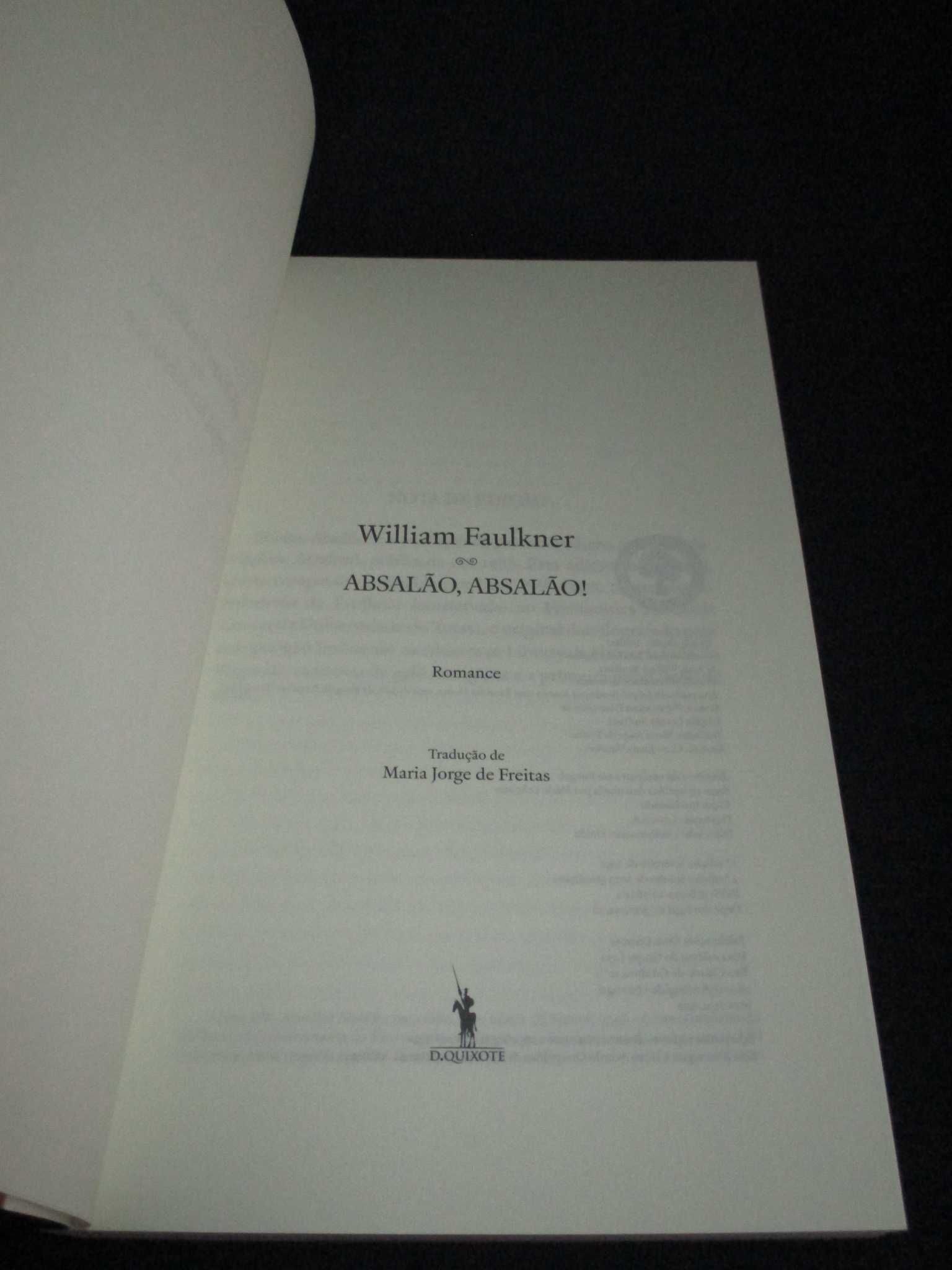 Livro Absalão Absalão! William Faulkner