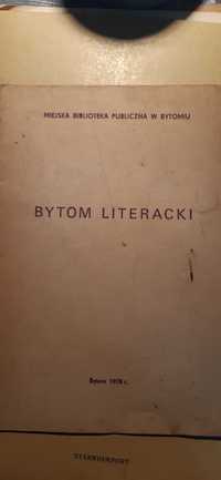 Bytom literacki stara broszura z 1978r. dla kolekcjonerów prl