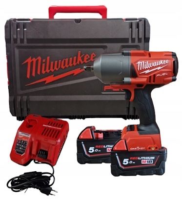 Nowy Klucz Udarowy Milwaukee M18 BLHIWF12-502X 18V 2x5,0Ah 1627Nm