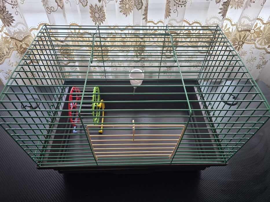Клітка для хом’яка / гризуна + поїлка та колесо