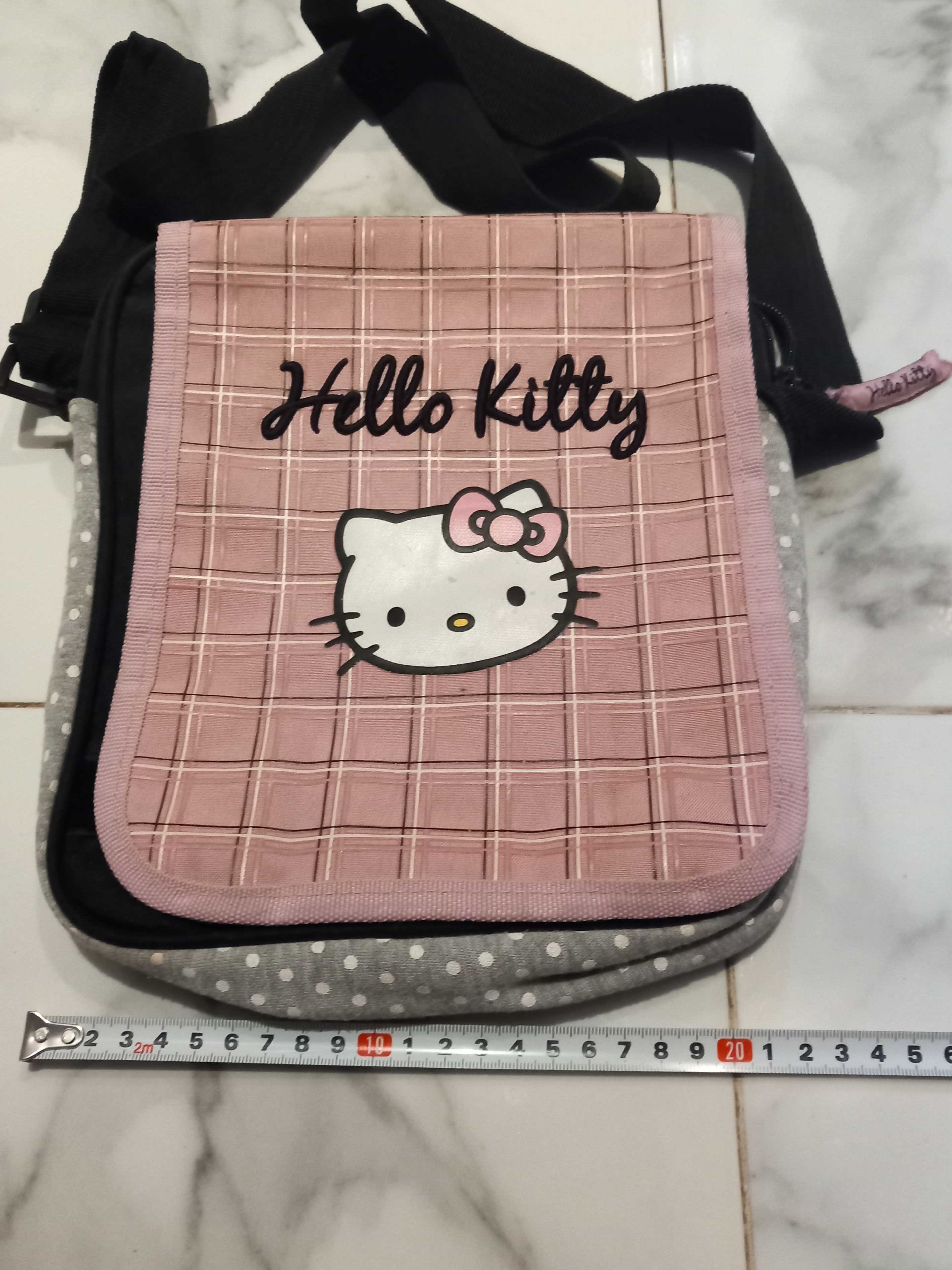 Różowo szara torebka Hello Kitty