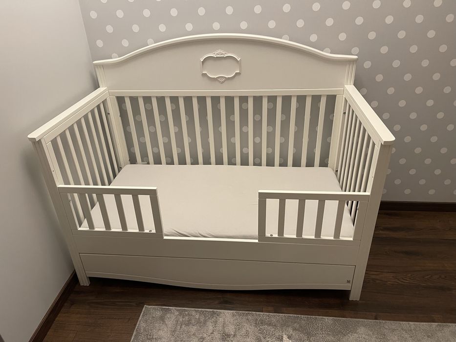Łóżeczko dziecięce Bellamy GoodNight, kolor Pure White, stan bdb