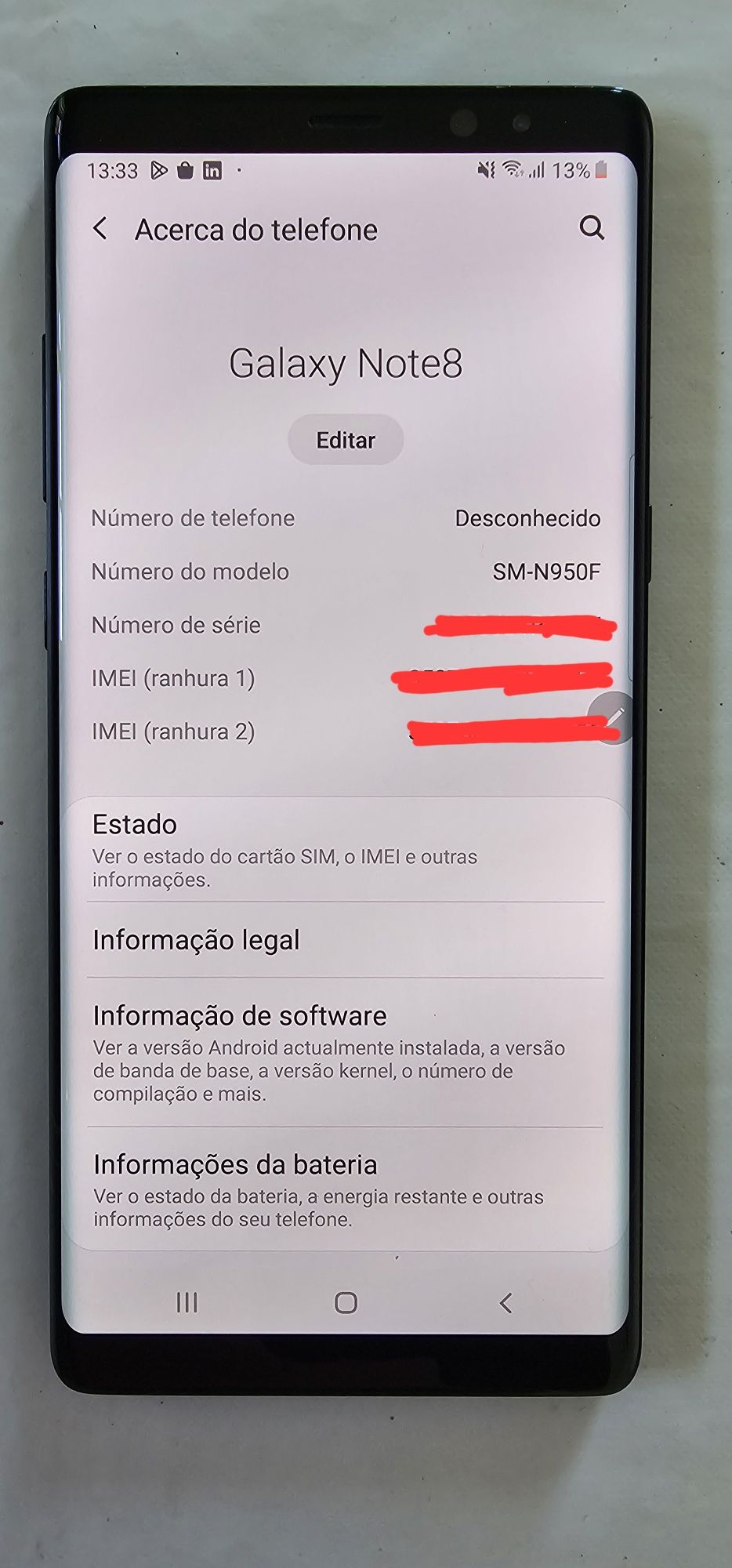 Samsung Note 8 - Desbloqueado - Dual Sim