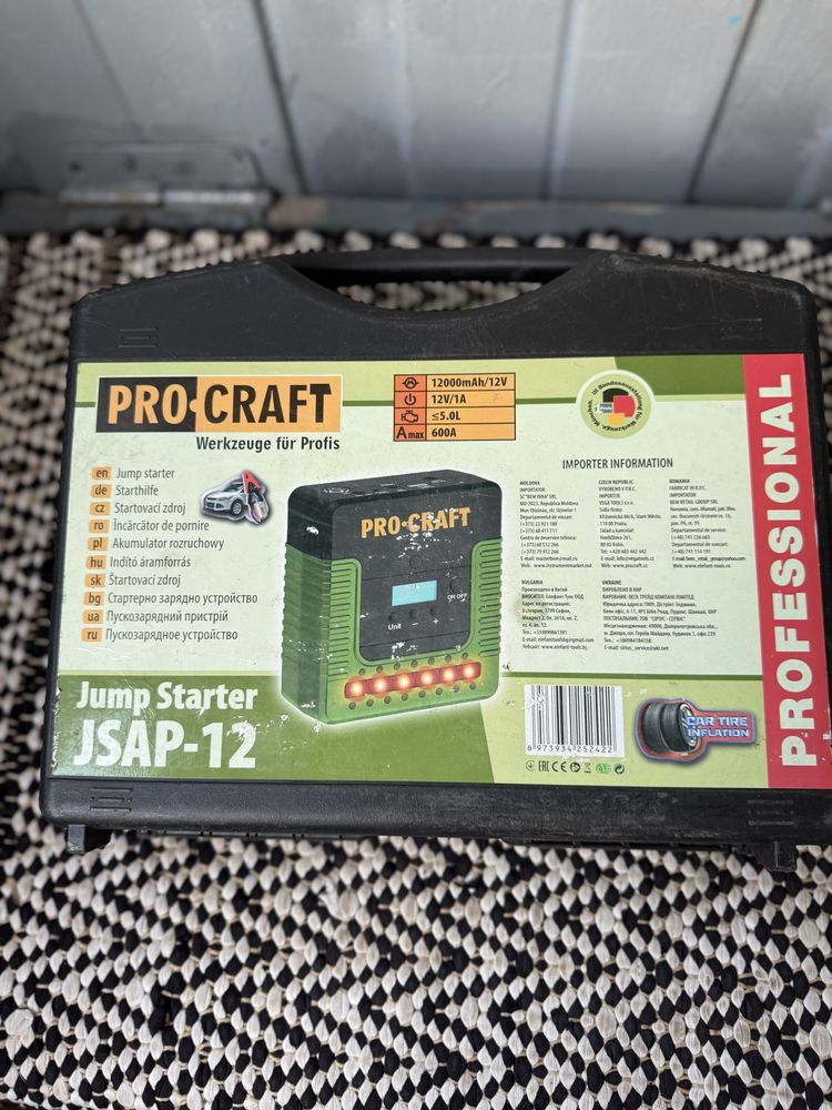 Пуско зарядное устройство Procraft JSAP 12