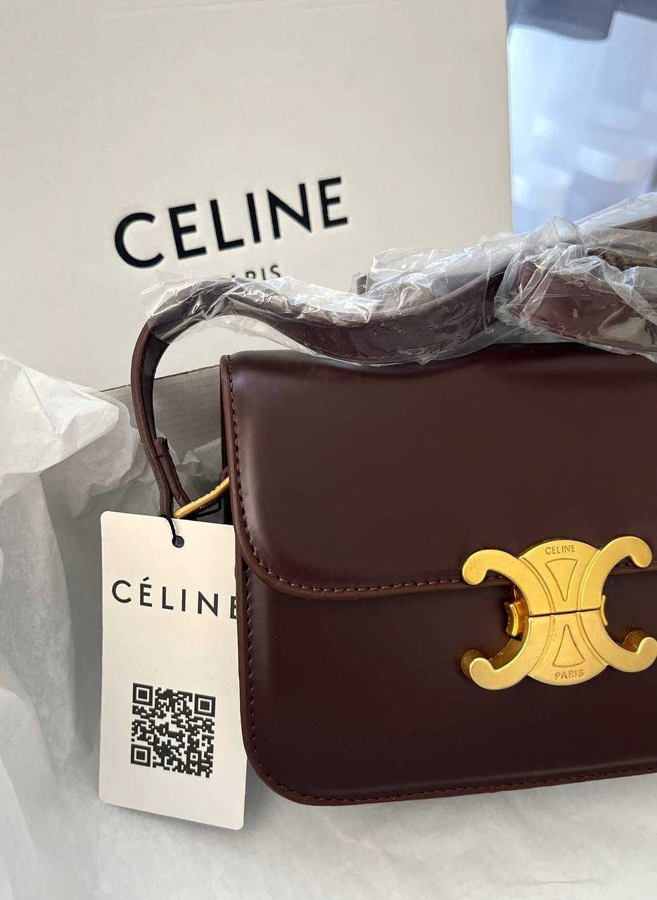 Шкіряна сумка CELINE Triomphe