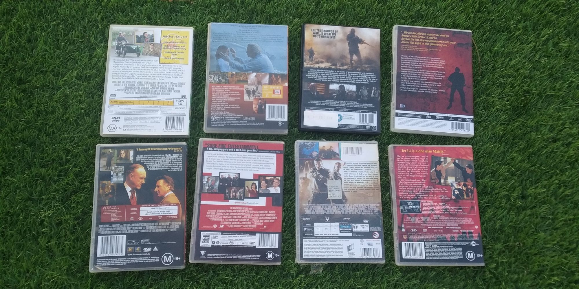 Pack 8 DVDs sem PT