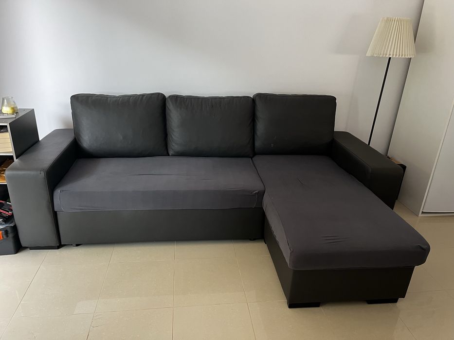 Sofa cama com chaise longue