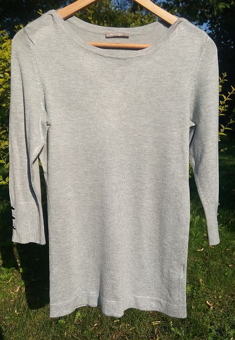 Sweter Orsay 34 XS 36 S sweterek szary bluza dzianina