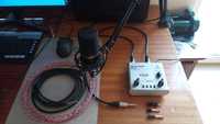 Mikrofon pojemnościowy MXL 770 + przedwzmacniacz Behringer  Mic200