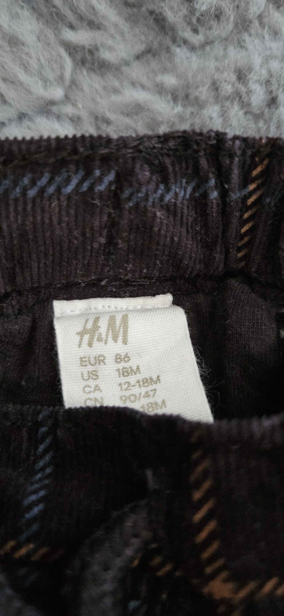 Spodnie ocieplane H&M 86