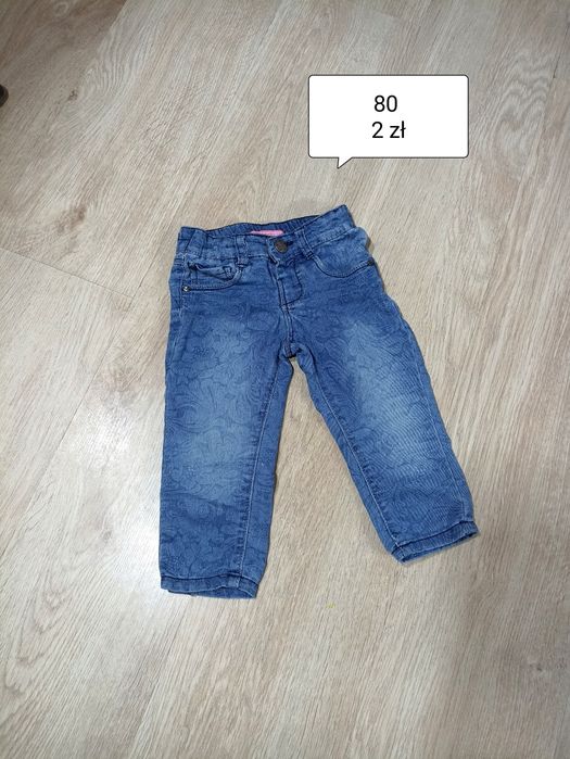 Jeansowe spodnie rozmiar 80