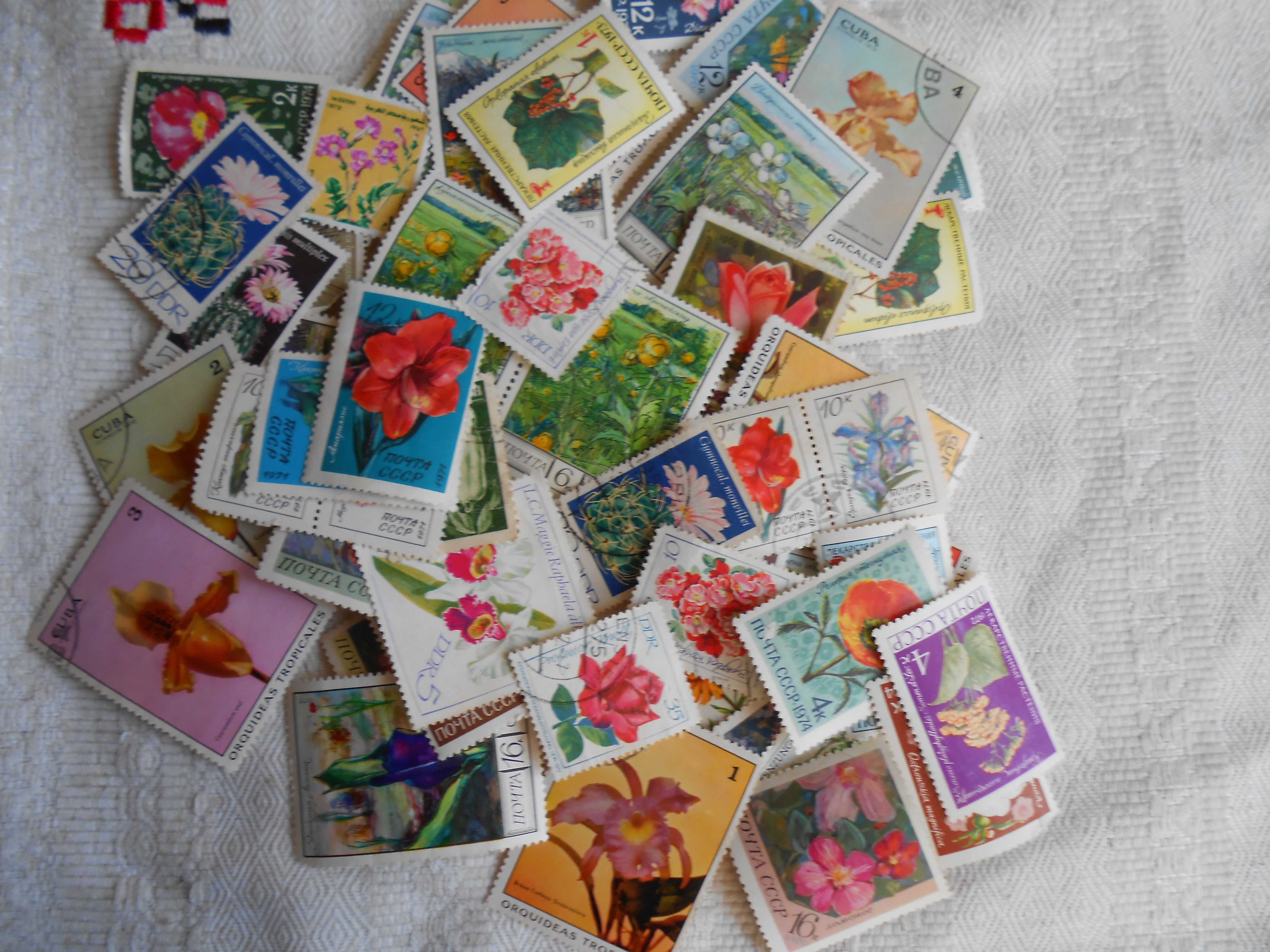Марки поштові колекційні 1960-1990 років із різних країн світу 100 шт