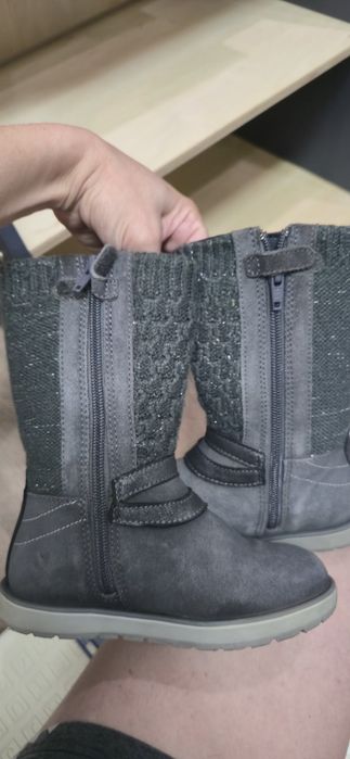 Geox сапожки на девочку демисезонные замша