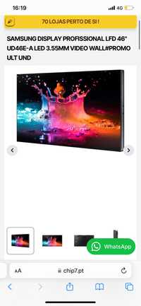 Samsung Profissional Display LFD 46” UD46E-A LED