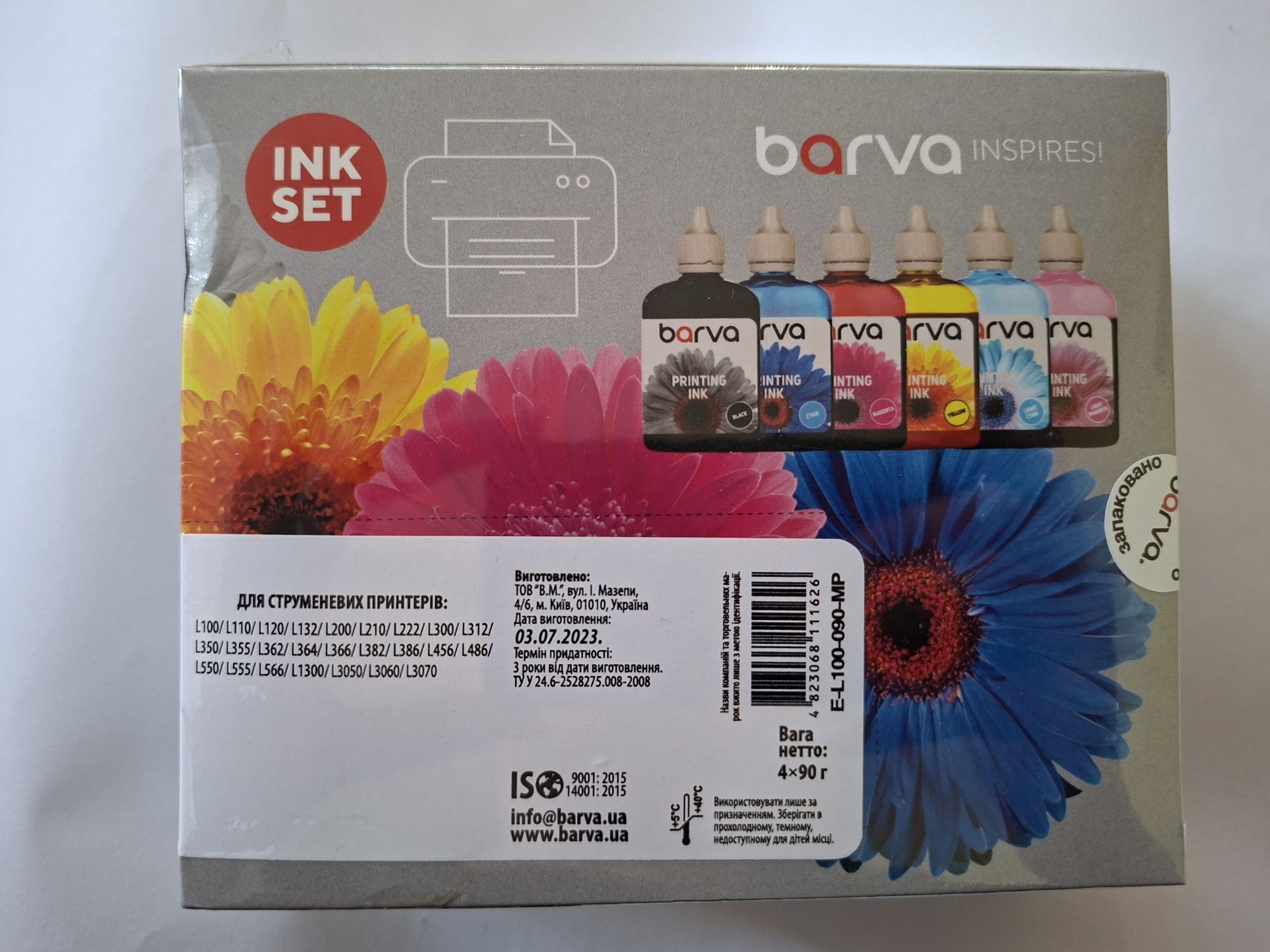 Продам фарби для принтера Canon BARVA I-BAR-E-L100-090-MP