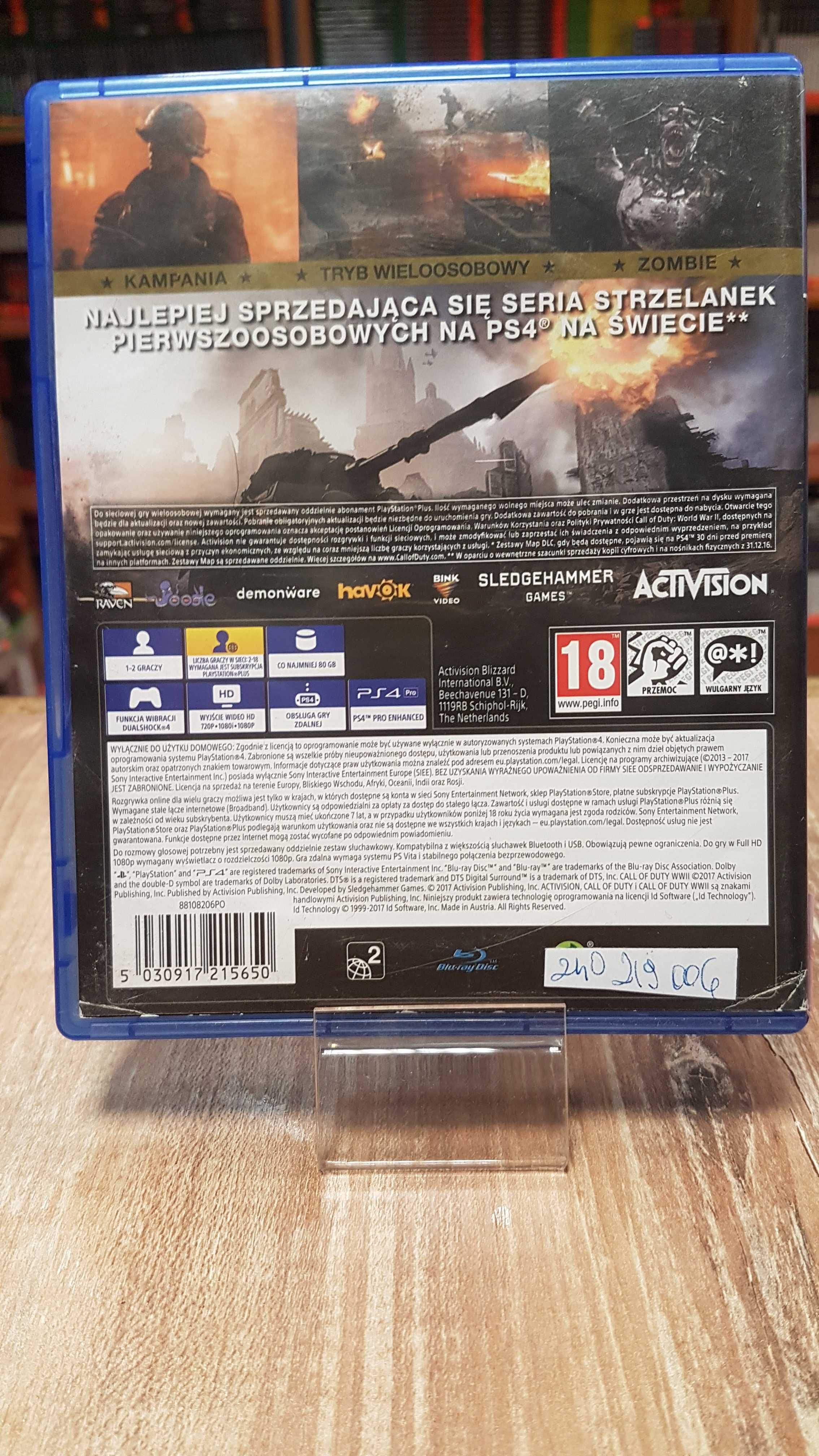 Call of Duty: WWII PS4  Sklep Wysyłka Wymiana