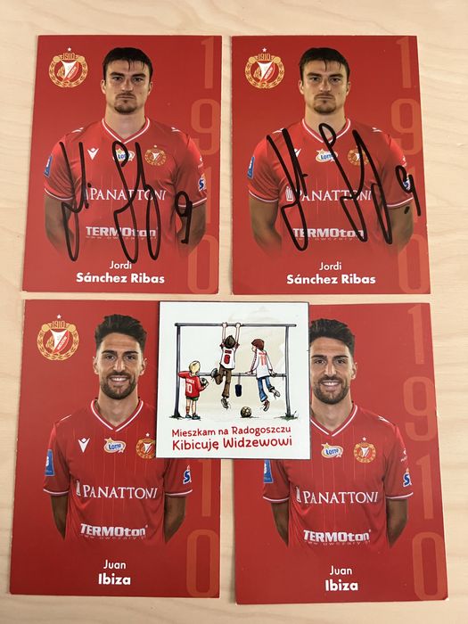 RTS Widzew Łódź karty i magnes kibic