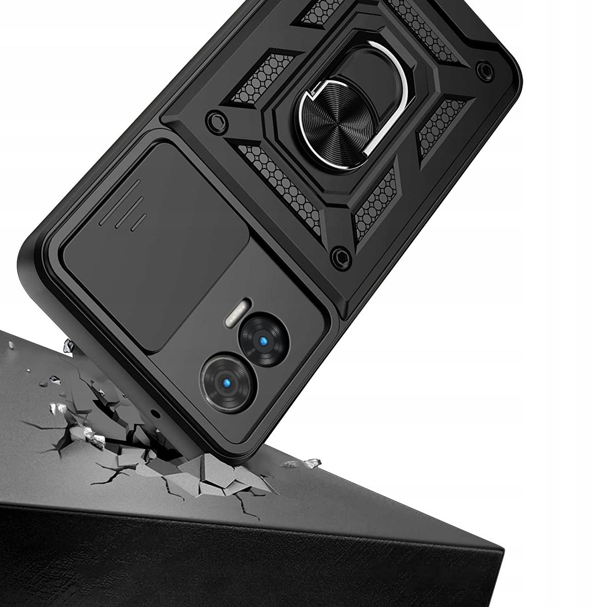 Etui Pancerne Motorola edge 30 Neo CamShield z Podstawką