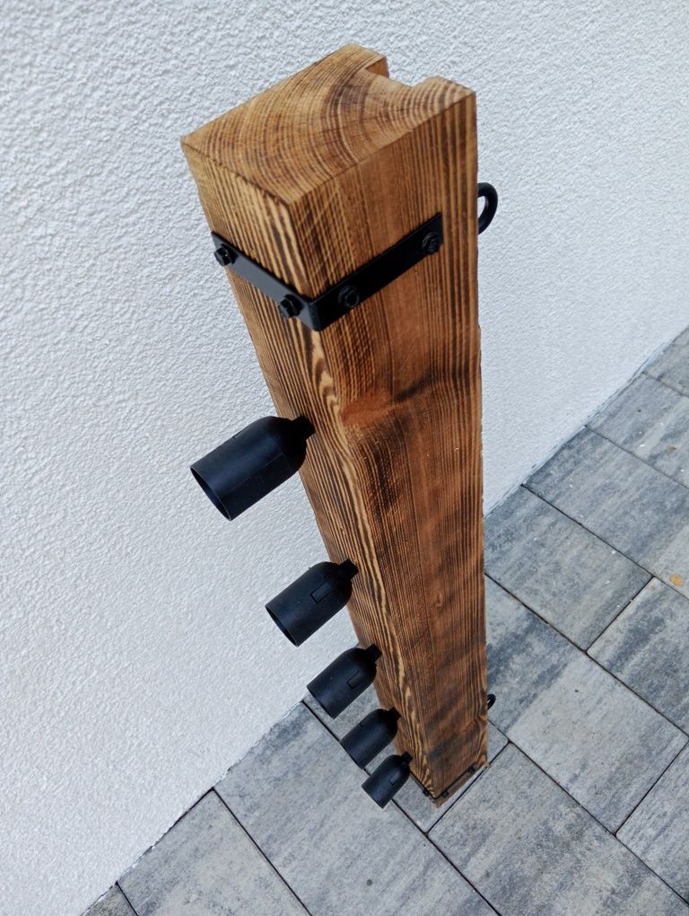 Lampy sufitowe wiszące loftowe w stylu rustykalnym