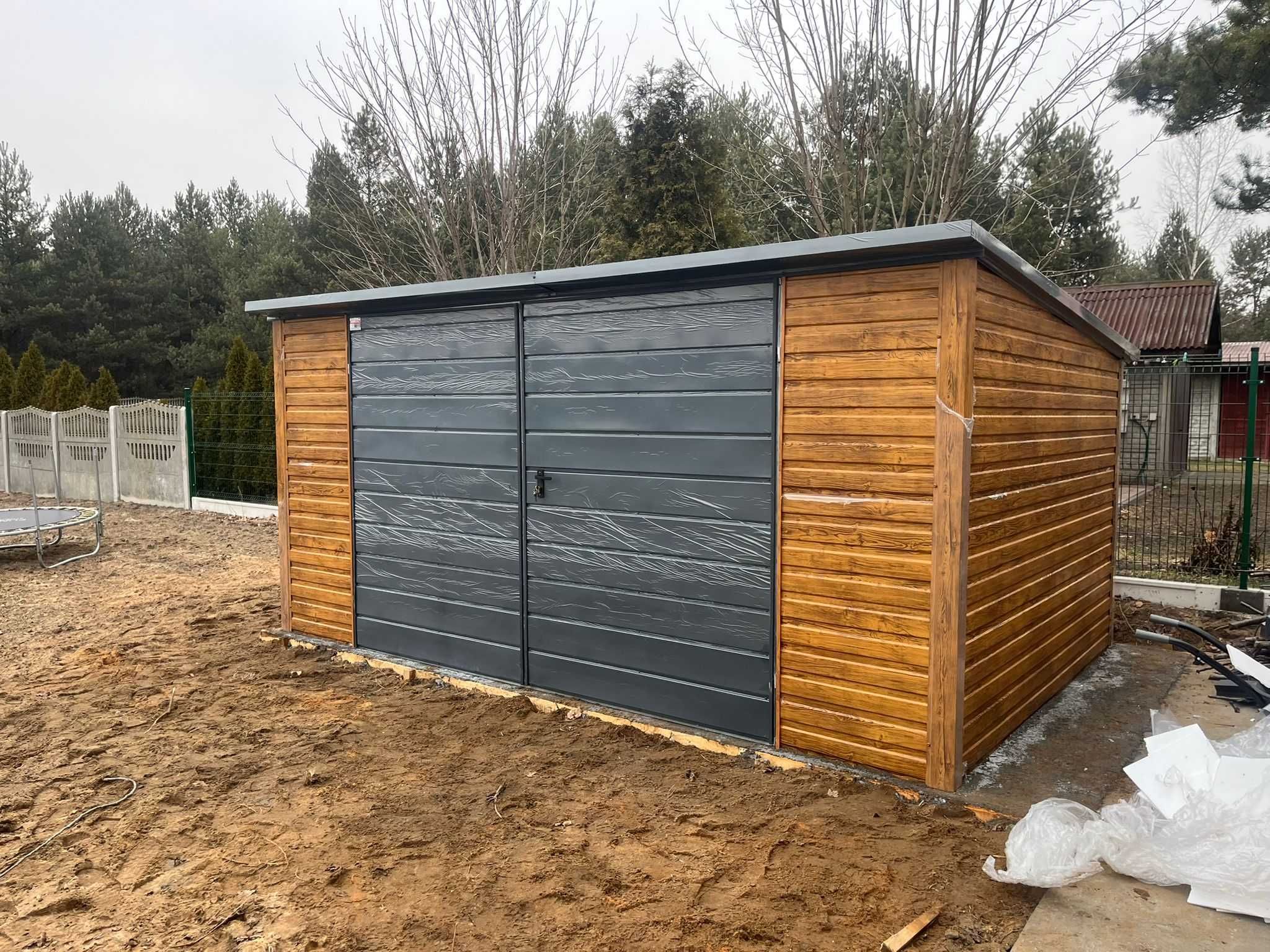 Garaż blaszany 6x5 Blaszak Hala Wiata Garaże blaszane 7x5 6x8 Magazyn
