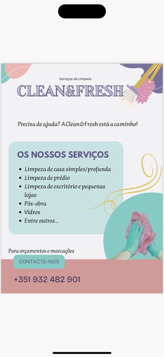 Clean&Fresh- A Limpeza do teu m2