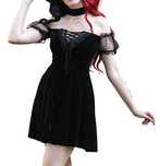 Sukienka gotycka choker dark in love witch goth killstar dollskill