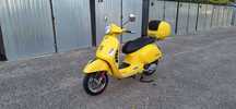 Vespa GTS Vespa Gts Super 125 Iget Żółta Osa Kufer Start stop