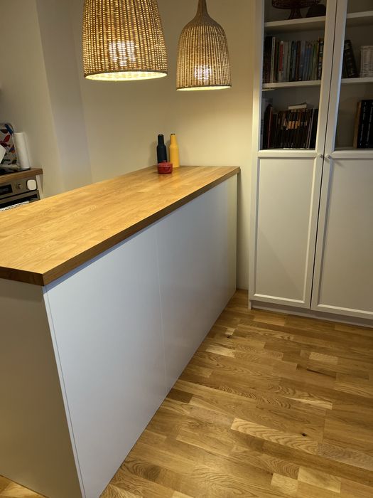 Wyspa z debowym blatem Ikea