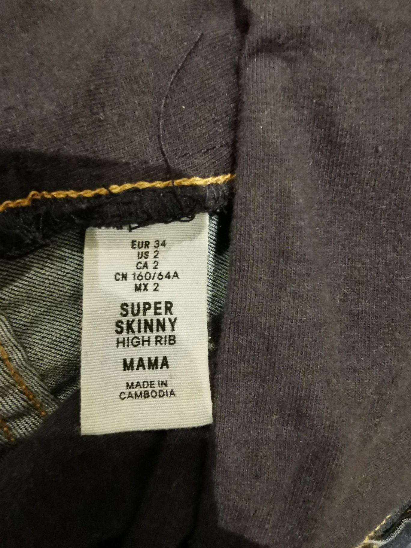 Spodnie ciążowe 34 H&M