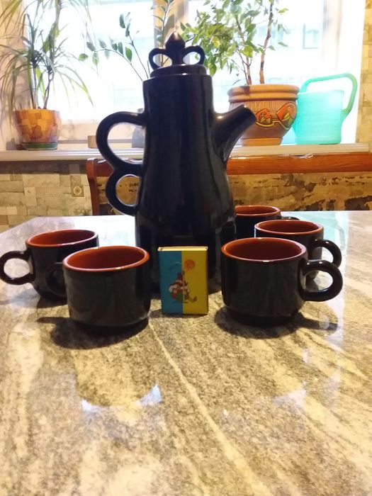 Соусница-горчичница . Кофейный сервиз. Медная шкатулка. Всё СССР.