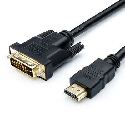 Кабель Atcom DVI-D (24+1) - HDMI 2 Ferite 1,8м / 1,5м новый в упаковке